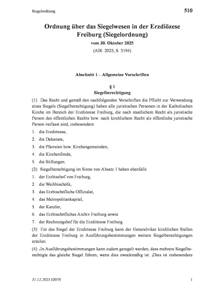 510 Siegelordnung