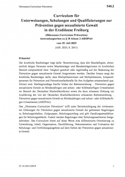 540.2 Diözesanes Curriculum Prävention