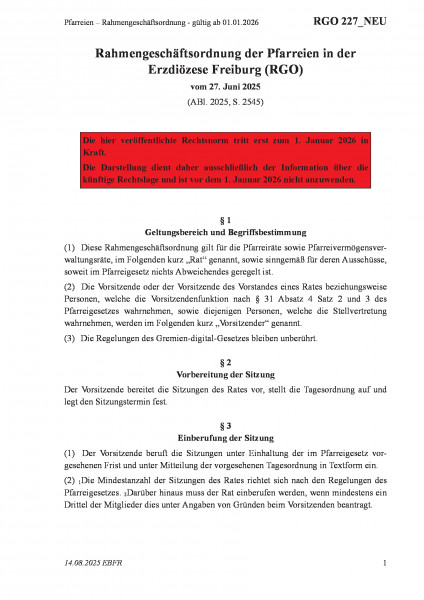 227_NEU Pfarreien – Rahmengeschäftsordnung - gültig ab 01.01.2026