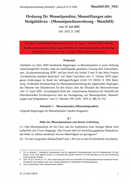 651_NEU Messstipendienordnung (MessStO) - gültig ab 01.01.2026